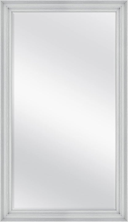 MCS Ezra 28.66x49.66 Large Wall Mirror, Vertical & Horizontal Wall Hanging by MCSIndustriesInc