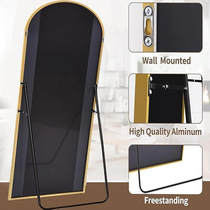 Dewfig Arched Full Length Mirror, Full Body Mirrors - Image 8