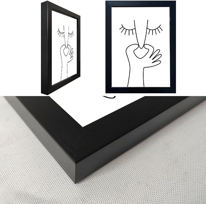 Funny Bathroom Wall Decor Black and White Bathroom Wall Art Framed Toliet Art - Image 2