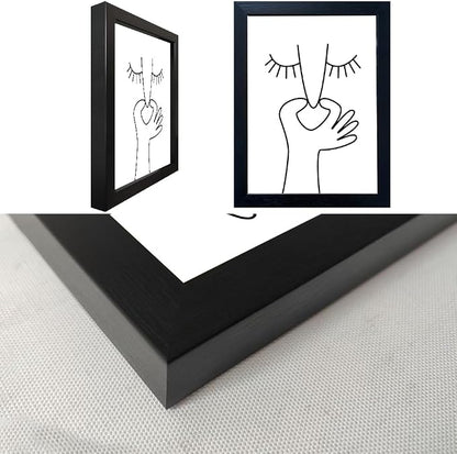 Framed Black and White Bathroom Wall Decor Funny Bathroom Wall Art Bad Smell - Image 3