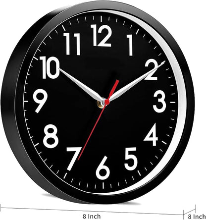 AKCISOT Wall Clock 8 Inch Silent Non-Ticking Modern Clocks Battery Operated - Image 8