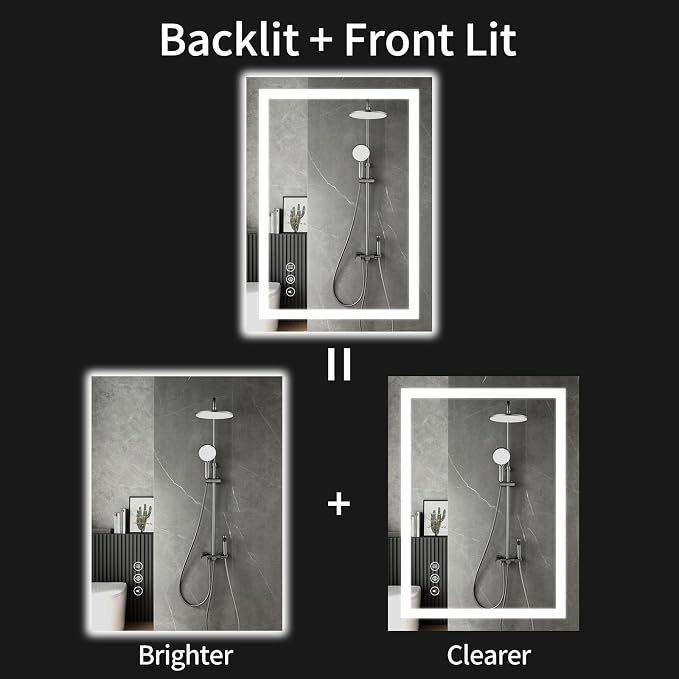 LED Bathroom Mirrors 26"x38" Bathroom Mirror - Image 2