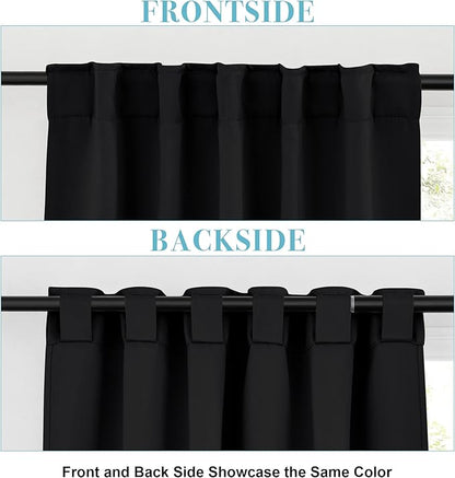RYB HOME Blackout Curtains for Living Room, Privacy Thermal Insulating Window - Image 6