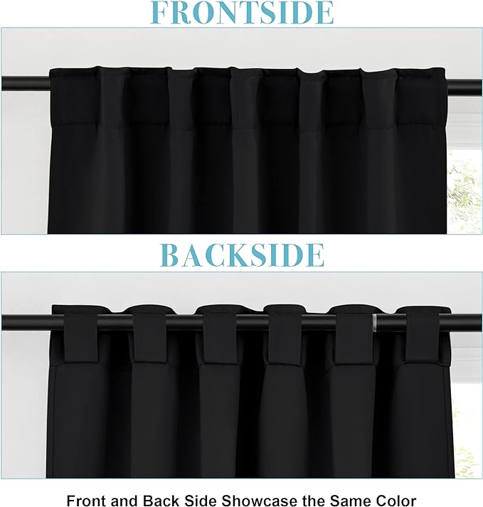 RYB HOME Blackout Curtains for Bedroom, Window Shades Thermal Insulating - Image 6