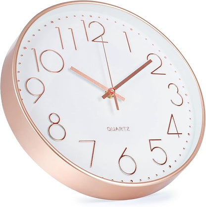 Wall Clock Non-Ticking Silent Modern Simple Style Round Decor Clock - Image 2