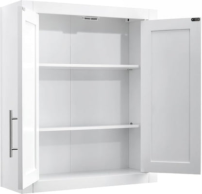 Crosley Furniture Savannah 2-Piece Wall Storage Cabinet, Cabinets - Image 5