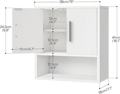 HOOBRO Bathroom Wall Cabinet, Medicine Cabinet, 15 x 7.1 x 16.1Inches, - Image 3