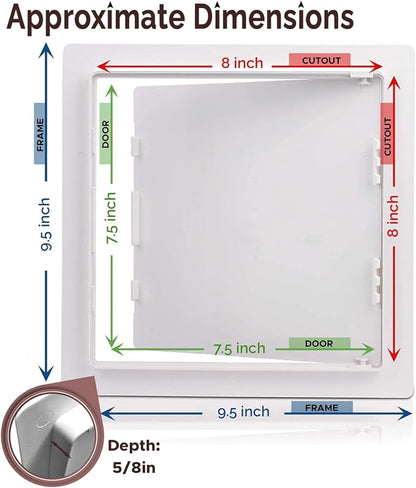 Morvat Access Panel 8x8 Inch for Drywall & Ceiling - Image 2