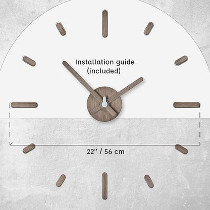 Presentime & Co Large Frameless DIY Wall Clock - Image 3