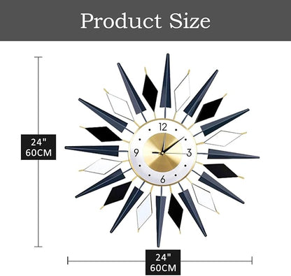 Large Metal DecorativeSilent Non-Ticking Modern Big Wall Clocks - Image 5