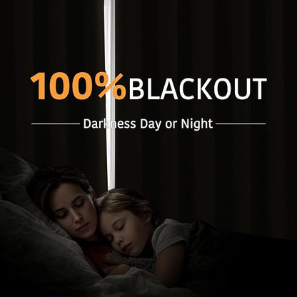 RYB HOME Extra Long 100% Blackout Room Divider Curtains - Image 3