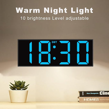 JALL 12'' Large Digital Wall Clock, Big LED Number Dispaly, Night Light - Image 4