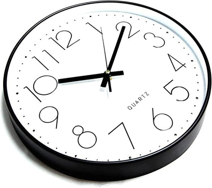 JUSTUP 8in Non-Ticking Wall Clock, Silent Battery Operated Wall Clock - Image 2