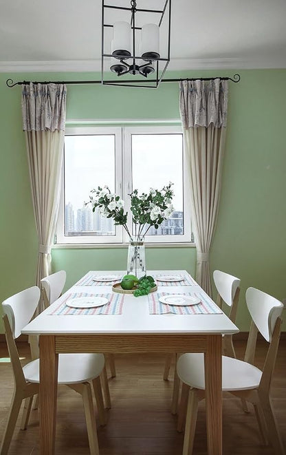 Safiyya 393"x17.7" Light Green Peel and Stick Wallpaper Green Solid Color - Image 5