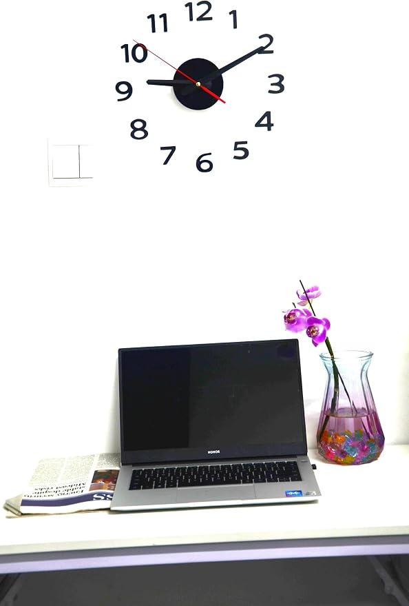 OceeK DIY Wall Clock, Modern Silent Non-Ticking, Battery Operated, 3D Quality - Image 3