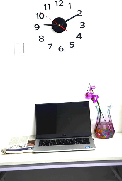 OceeK DIY Wall Clock, Fluorescence Modern Silent Non-Ticking, Battery Operated - Image 2