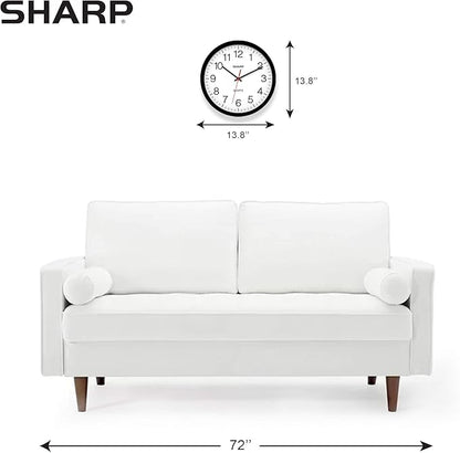 Sharp Wall Clock – Black, Silent Non Ticking 14 Inch Quality Quartz Battery - Image 4