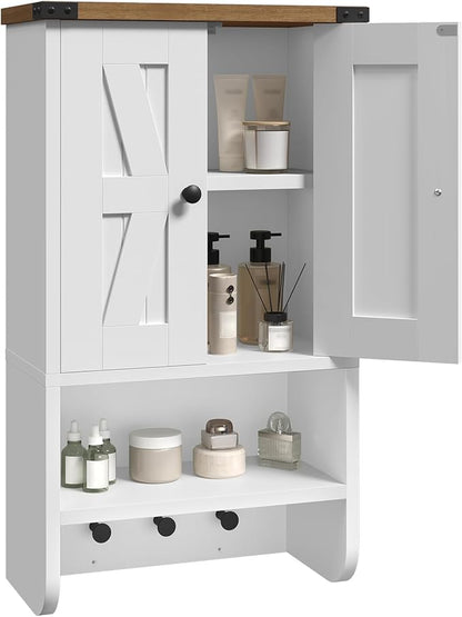 MAHANCRIS Bathroom Wall Cabinet, Farmhouse Medicine Cabinet by MAHANCRIS