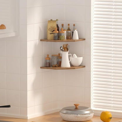 JJL Corner Shelf, 12 Inch Set of 2 Floating Shelves - Image 2