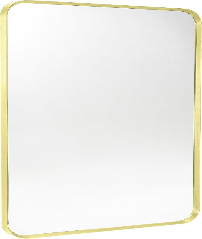 Gold Metal Framed Bathroom Mirror by Minuover