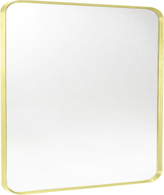 Gold Metal Framed Bathroom Mirror by Minuover