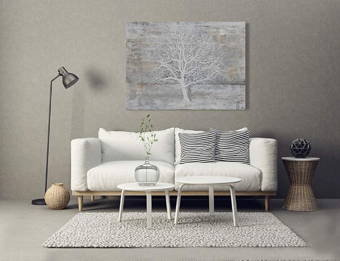 Yihui Arts Abstract Trees Painting Canvas Prints Wall Art Decor Framed - Image 7