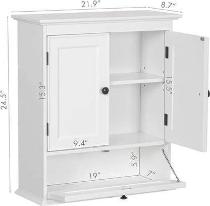 Spirich Bathroom Cabinet Wall Mounted, Small Bathroom Wall Cabinet Over Toilet - Image 3