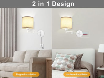 GOODATE Plug in Wall Sconces - Image 6