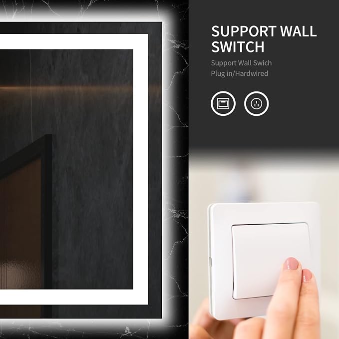 LOAAO 72X36 LED Bathroom Mirror - Image 5
