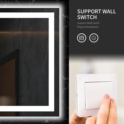 LOAAO 72X36 LED Bathroom Mirror - Image 5