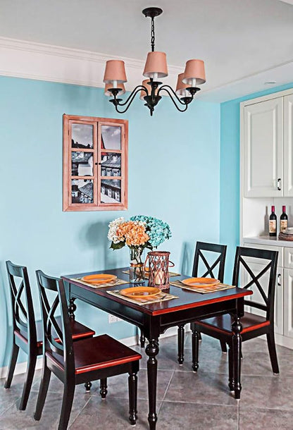 Safiyya 393"x17.7" Peel and Stick Wallpaper Teal Wallpaper Solid Color Teal - Image 6
