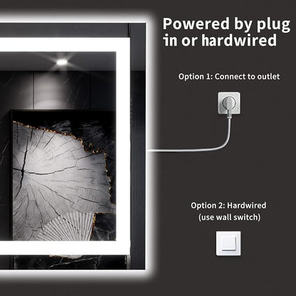 LOAAO 60X30 LED Bathroom Mirror - Image 7