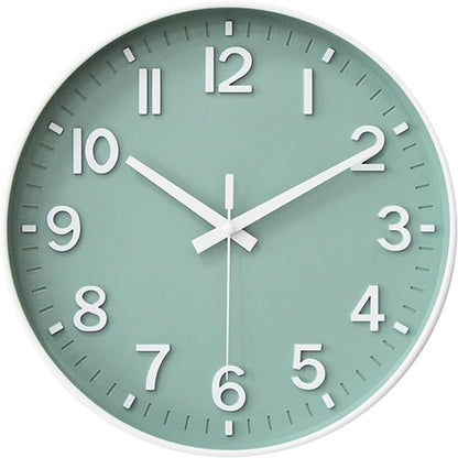HZDHCLH Wall Clocks Battery Operated, Wall Clock Green, 12 inch Wall Clock by HZDHCLH