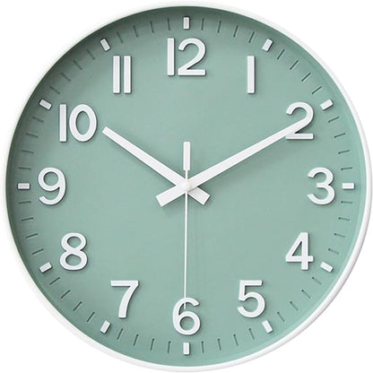 HZDHCLH Wall Clocks Battery Operated, Wall Clock Green, 8 inch Wall Clock by HZDHCLH