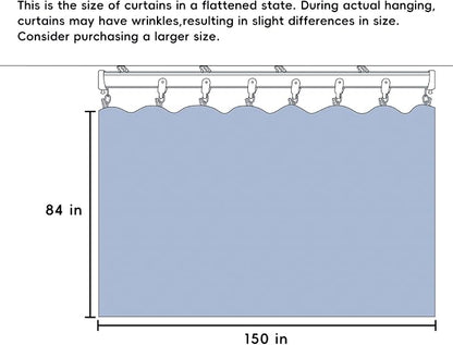 MaKefeile Room Divider Curtains Total Blackout Privacy Curtain Panel Room - Image 7