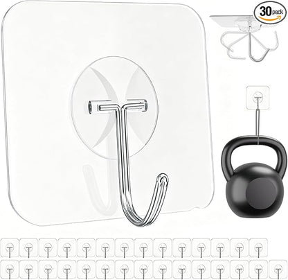 Latoxcaa Heavy Duty Adhesive Wall Hooks by Latoxcaa-SpaceMaster