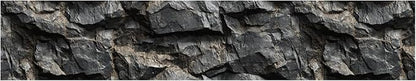 Stone Wallpaper Border 196x4 Inch Peel and Stick Wall Border Dark Slate Rock - Image 2