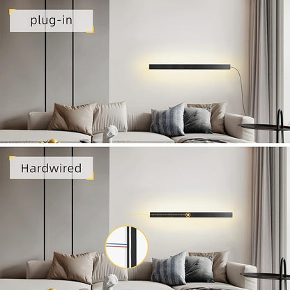 KELUOLY Modern Plug in Long Wall Sconce, 20W Warm White 3000K Acrylic Indoor - Image 6