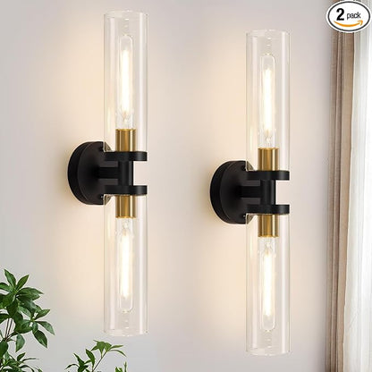Indoi Hardwired Wall Sconces Set of Two, Modern Sconces Wall Decor Set of 2 by Indoibrightenyourbathroom