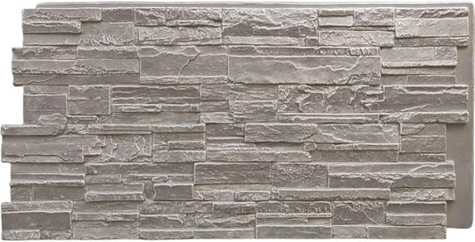 EverStone Cascade Faux Stone Panel, 48 5/8"W x 24 3/4"H x 1 1/4"D by EkenaMillwork