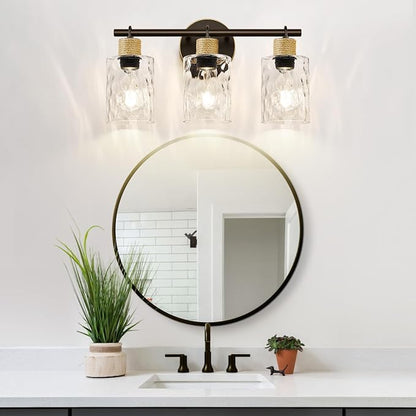 MOKATNG Bathroom Light Fixtures, 3-Light Coastal Vanity Lights - Image 8