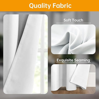 hoeflife Room Divider Curtains Blackout Floor to Ceiling Curtain - Image 4