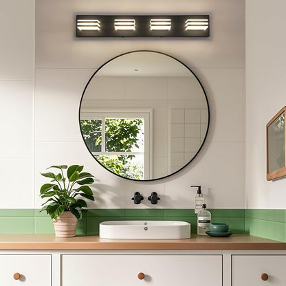 4-Light LED Black Vanity Lights - Image 3