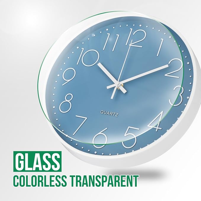 Wall Clock Non-Ticking Silent Modern Simple Style Round Decor Clock - Image 5