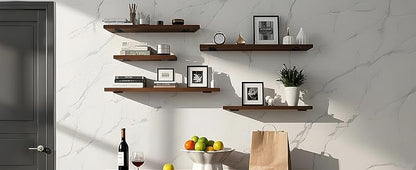 12 Pack - 5 inch Black Hidden L Shelf Bracket Iron Floating Shelf Brackets - Image 8