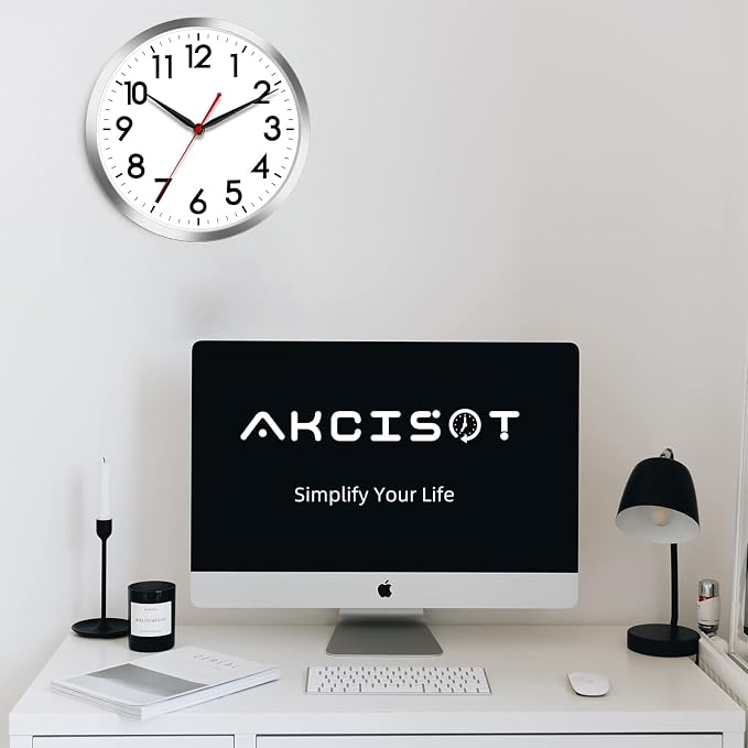 AKCISOT Wall Clock 14 Inch Large Silent Wall Clocks Battery Operated - Image 6