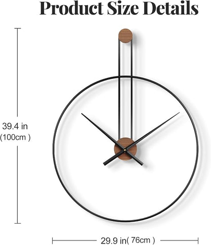 Cuspin 30 Inch Large Wall Clock - Image 6