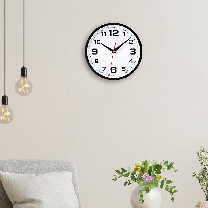 14 Inch Wall Clock Silent Non-Ticking Modern Clocks Battery Operated Large - Image 8