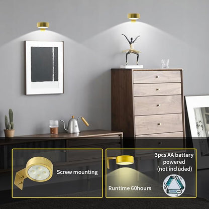 6Pack Picture Light Wireless Wall Painting Light 3 Lighting Art Display - Image 5