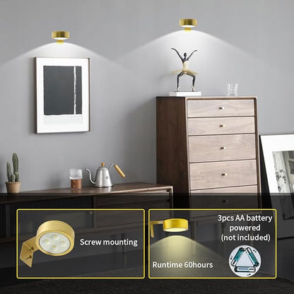 6pcs Wall Picture Light Battery Operated, Painting Light - Image 3